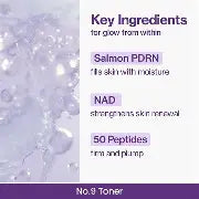 No.9+ NAD+ PDRN Glow Boosting Toner